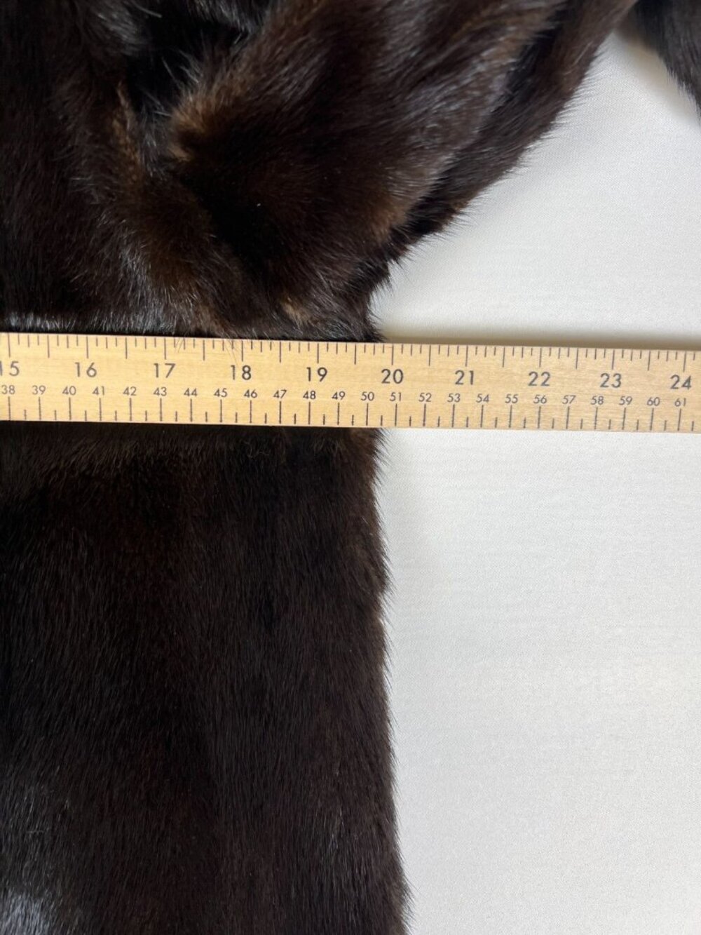Vintage Sakowitz Women Real Mink Fur Coat Brown Mid Length Genuine Luxury Heavy - Picture 7 of 9